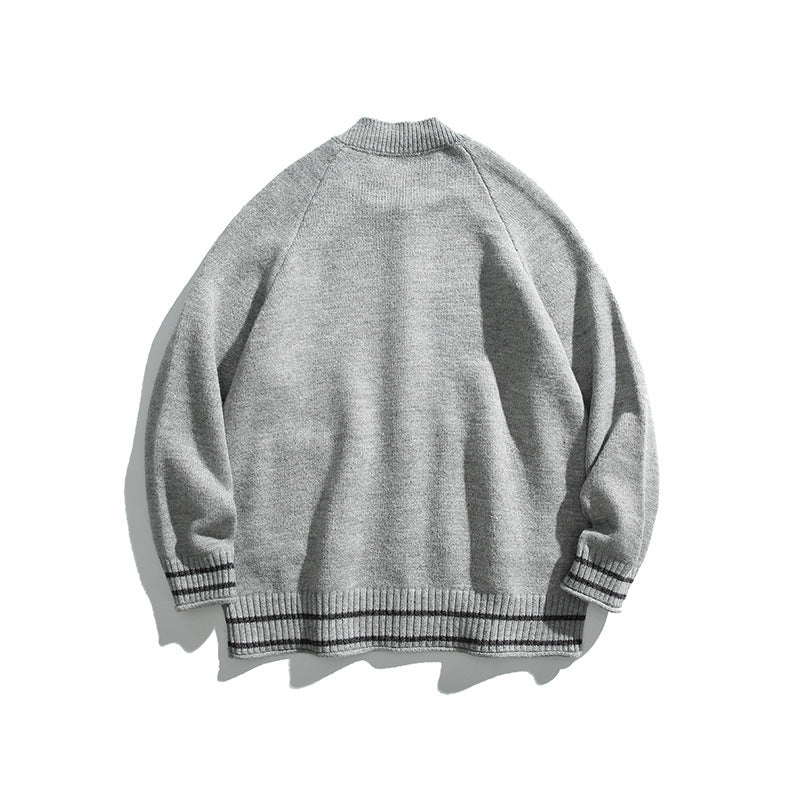 Unisex Boxy Cardigan made of fine knit with raglan sleeves and patch pockets Chichicherry