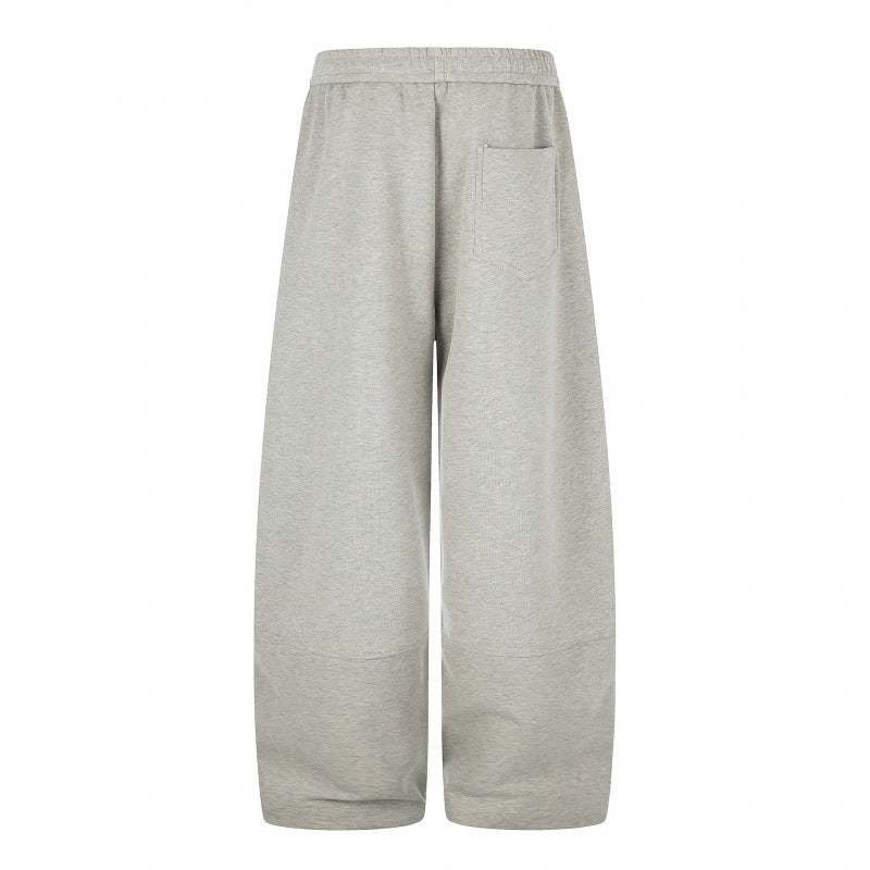 Women's Wide Culotte Sweatpants with High Waist, Drawstring and Cropped Length Chichicherry