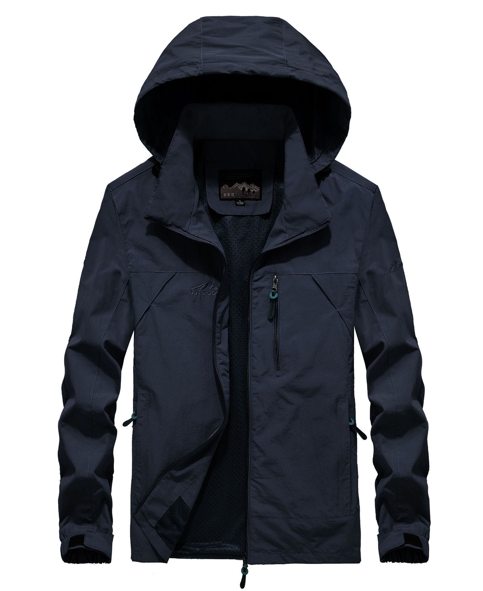 Men's lightweight breathable softshell trekking jacket with hood and mesh lining Chichicherry