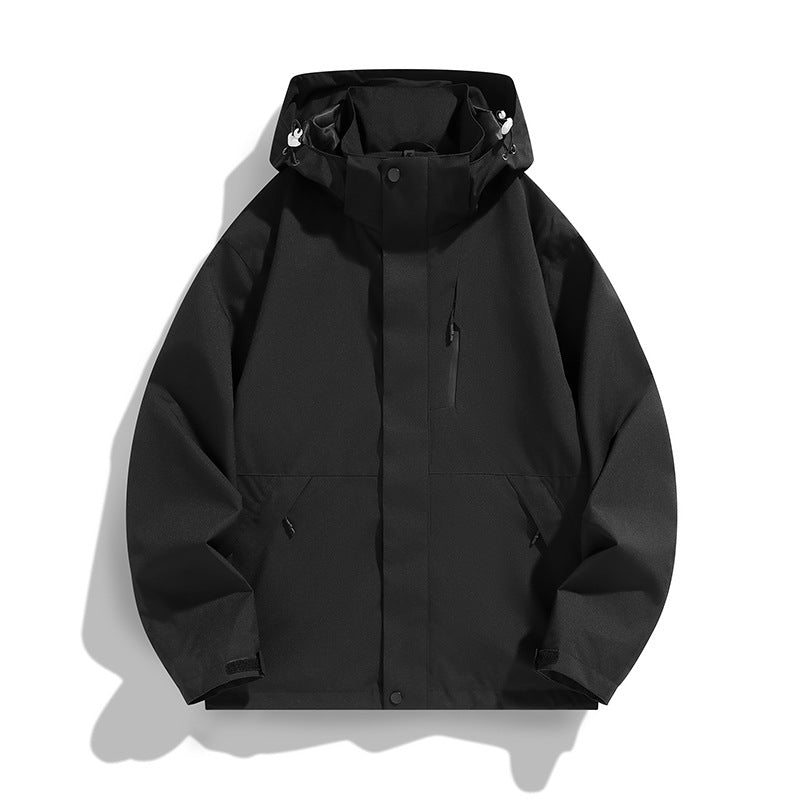 Women Oversize Softshell Hooded Jacket with Drop Shoulder, Concealed Zippers and Drawstring Chichicherry