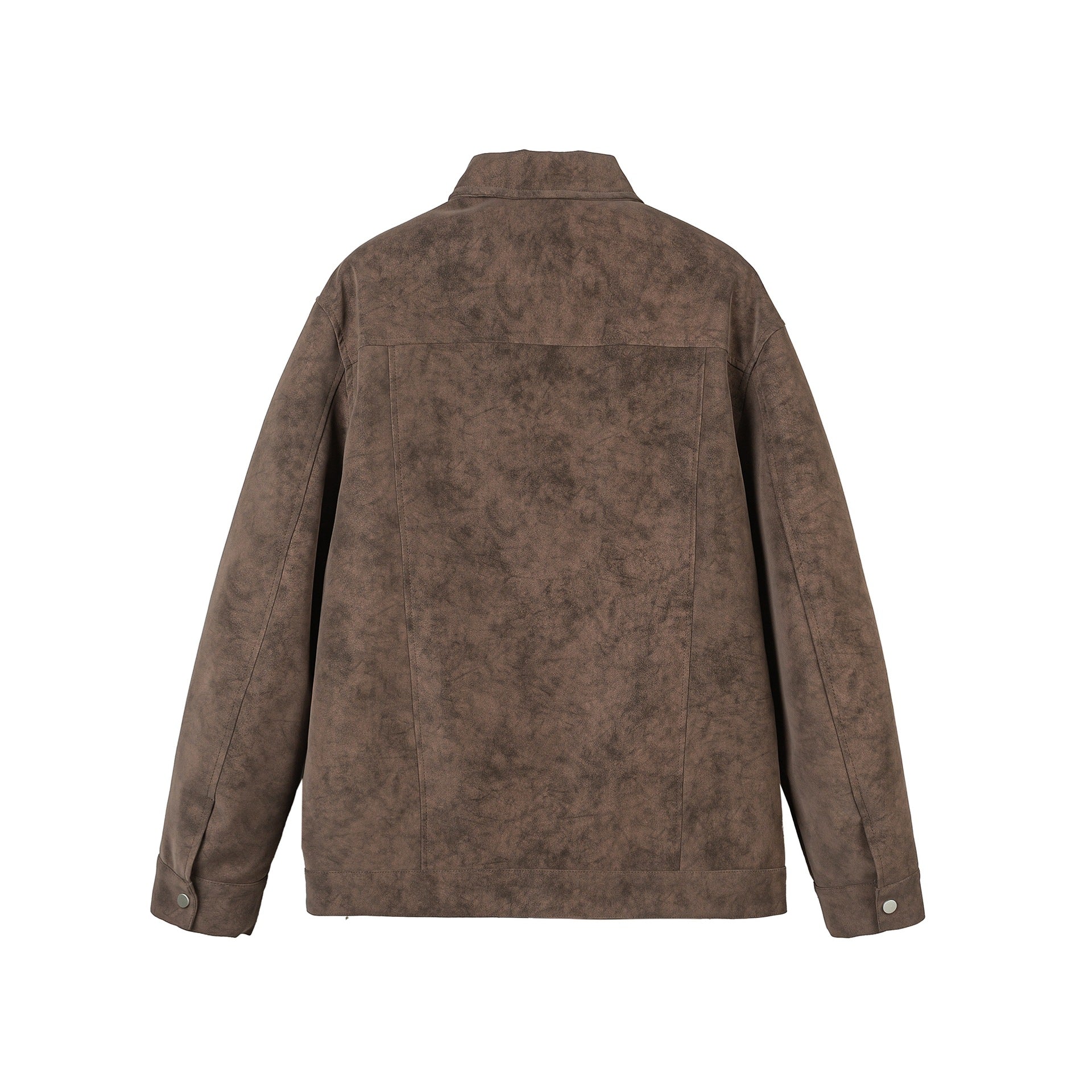 Unisex Short-cut Velours-look Jacket with decorative Metal Fasteners Chichicherry