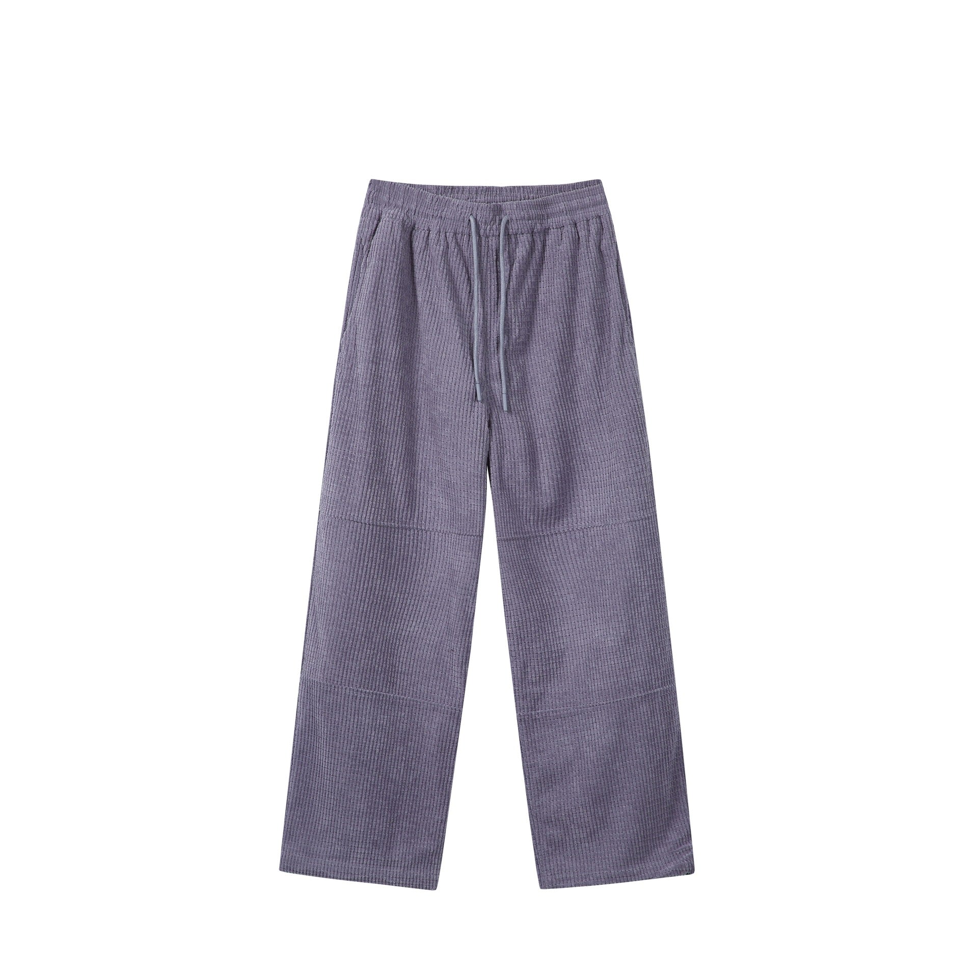 Women's casually cut waffle knit pants with elastic waistband and drawstring Chichicherry