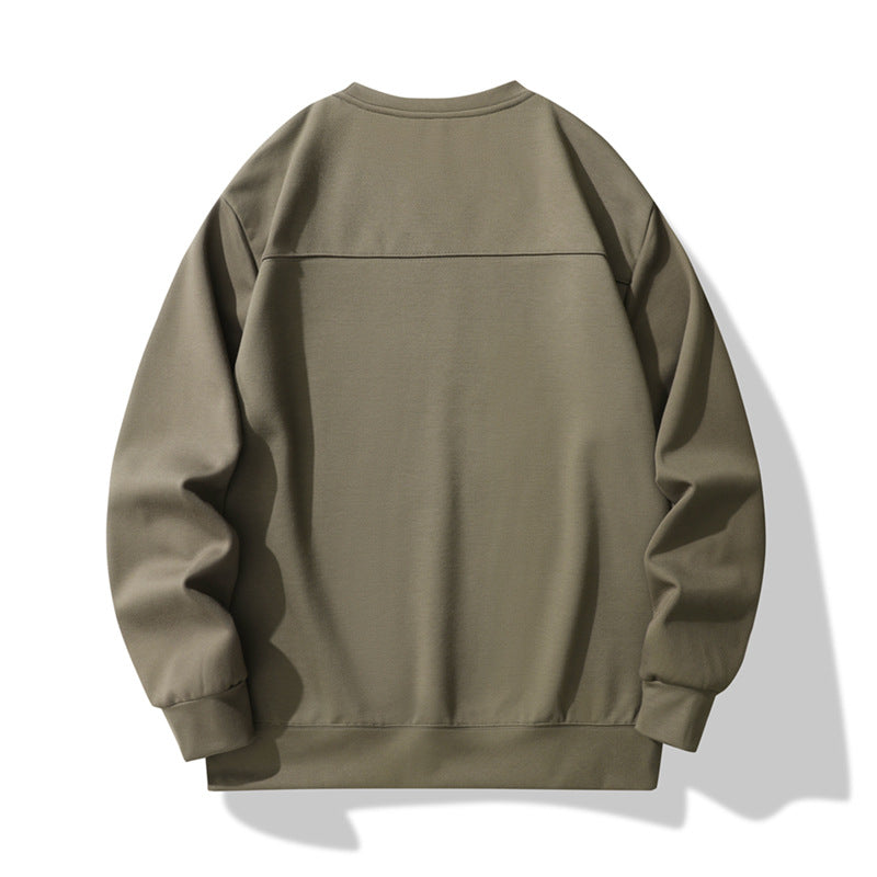 Men's oversized sweatshirt made of technical jersey with round neck and thermoregulating lining Chichicherry