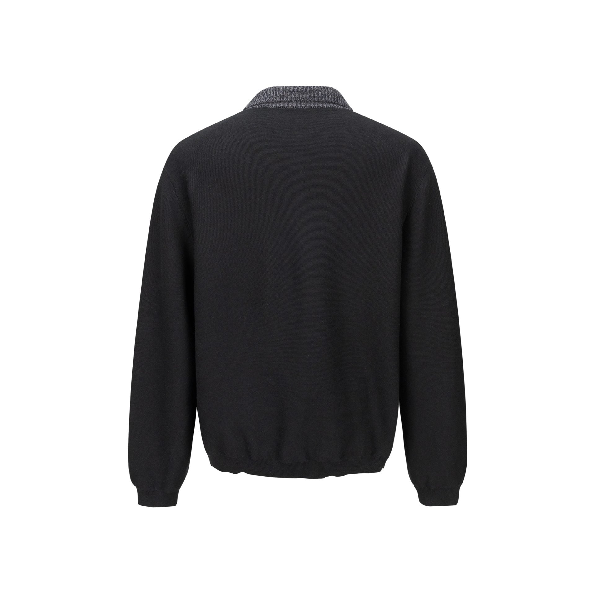 Men's fine knit polo pullover with structured collar and button placket Chichicherry