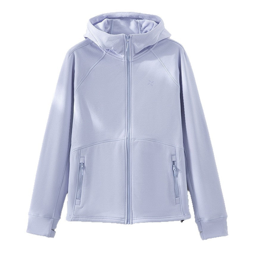 Women's Hooded Fleece Jacket with Full-Length Zip, Ergonomic Seams and Zipper Pockets Chichicherry