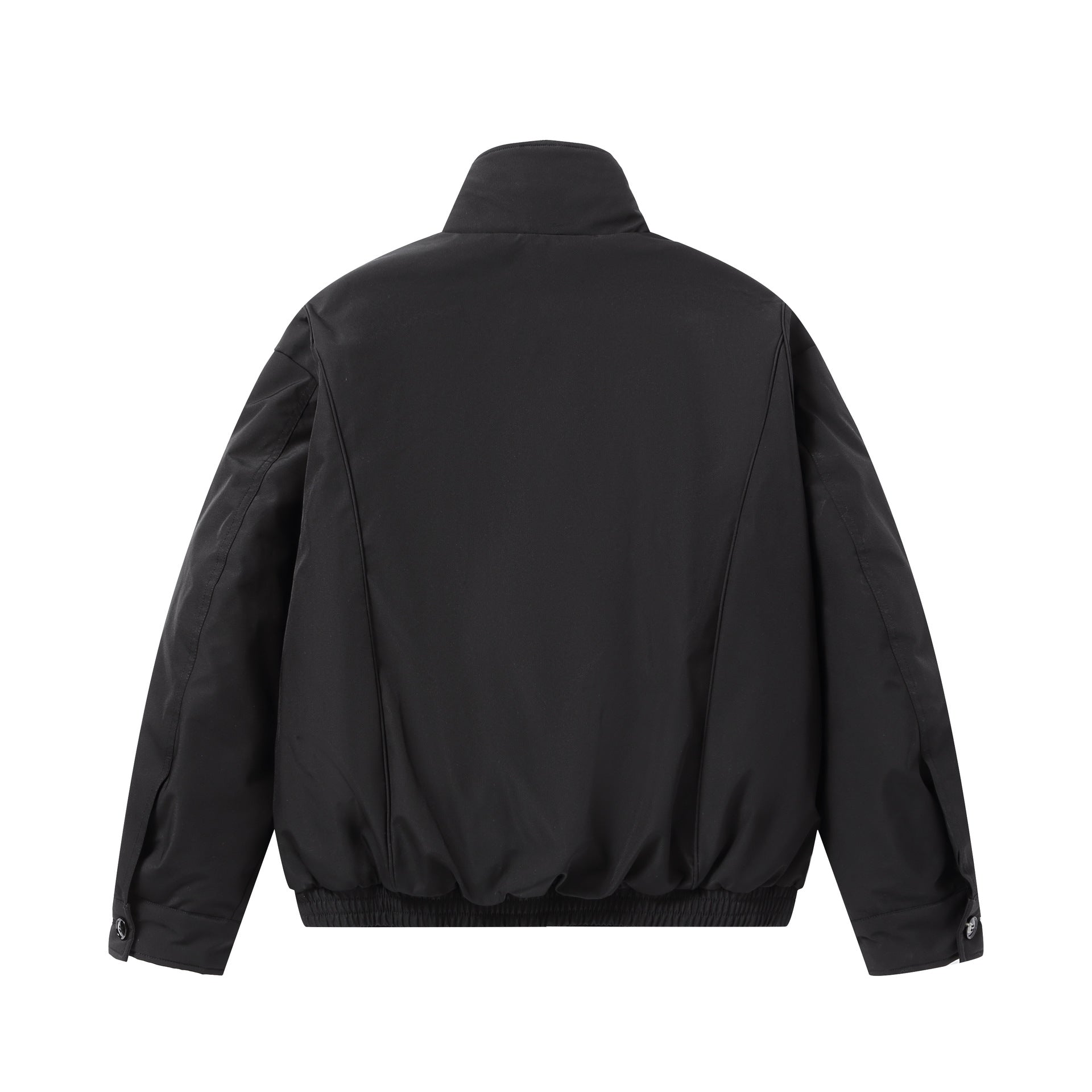 Men's short-cut thermal bomber jacket with high teddy collar Chichicherry