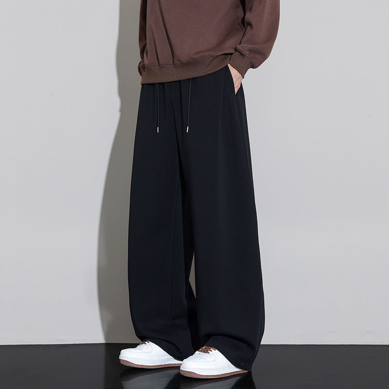 Men's Loose Fit Jogging Pants with Drawstring and Flowing Jersey Quality Chichicherry