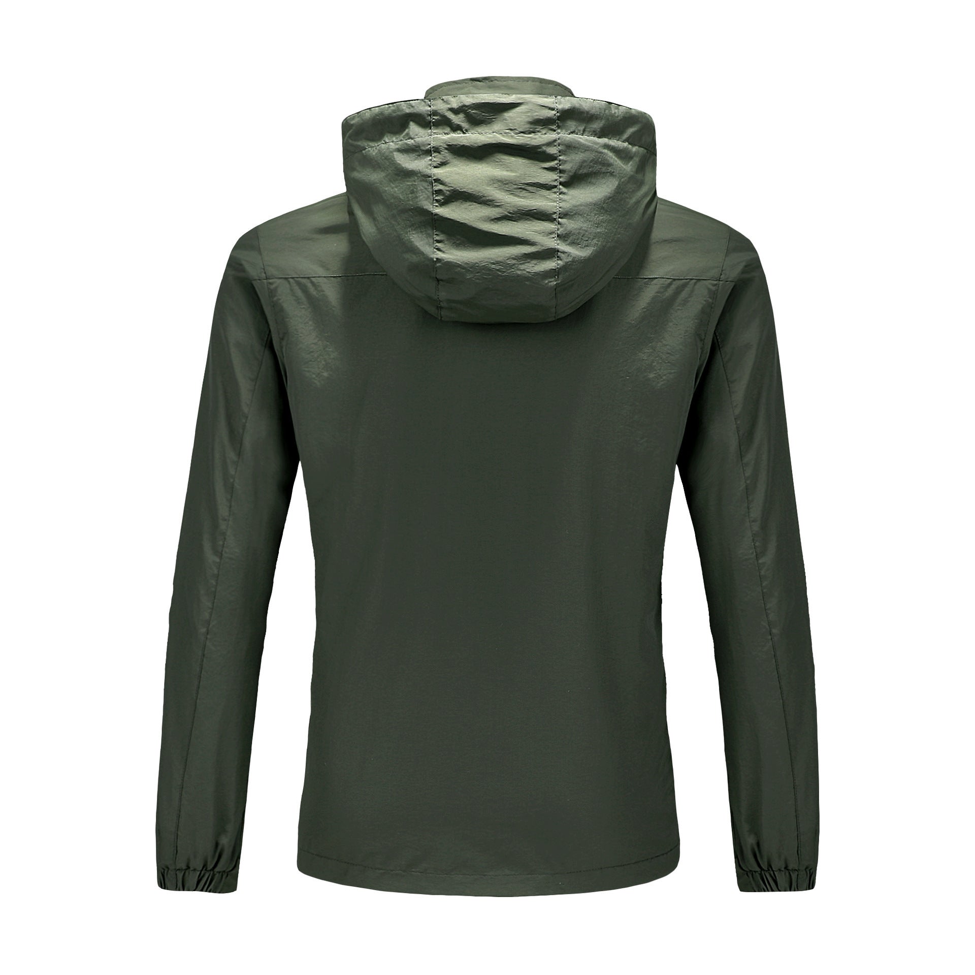Men's ultralight packable outdoor jacket with high collar, hood, and breathable mesh lining Chichicherry