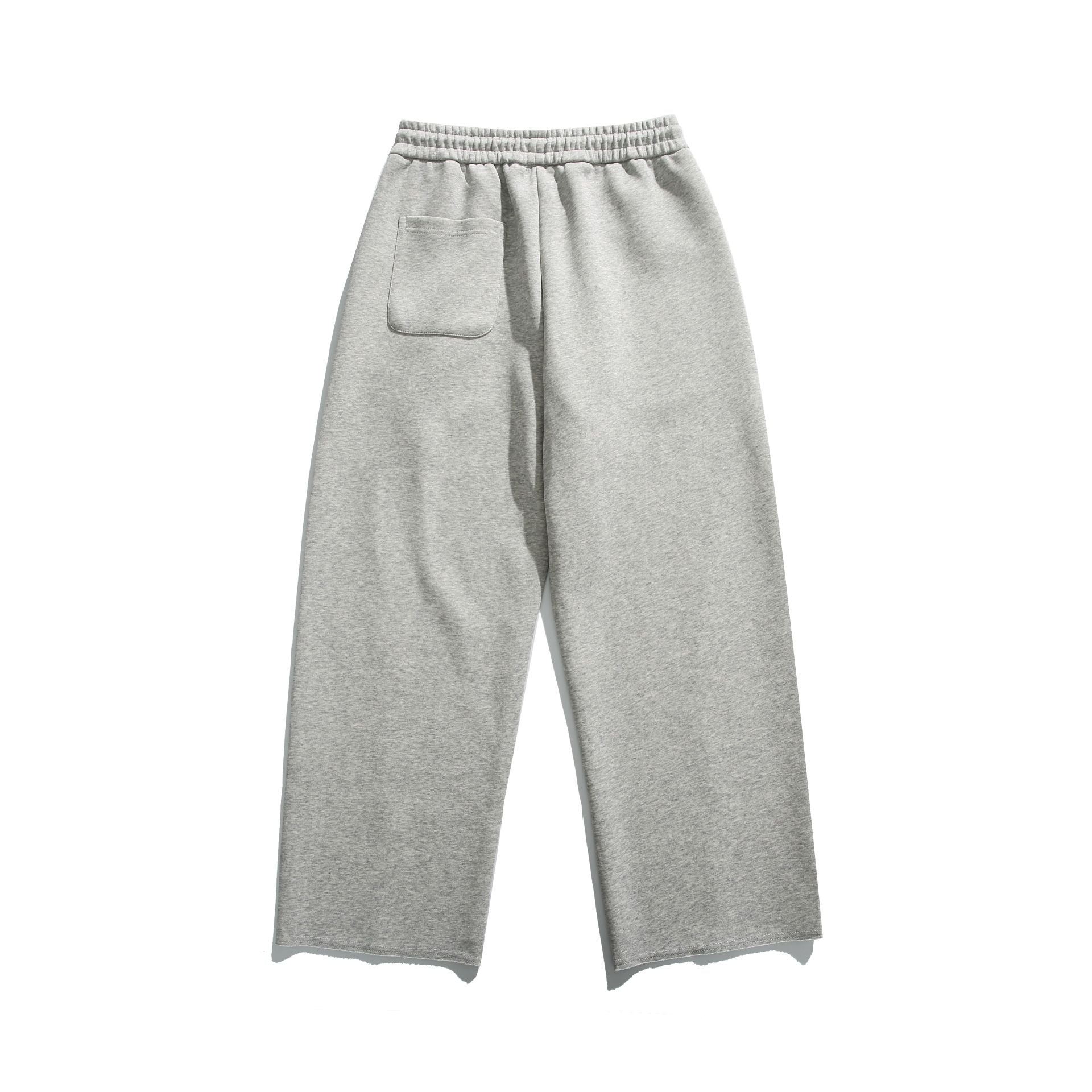 Women's Cropped Sweatpants with Raw Hem, Elastic Waistband and Side Pockets Chichicherry