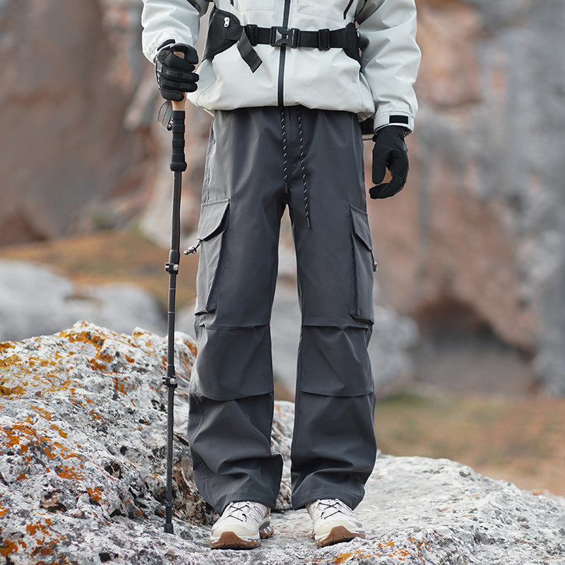 Men's Technical Outdoor Cargo Pants with Water-Repellent Stretch and Reinforced Knees Chichicherry