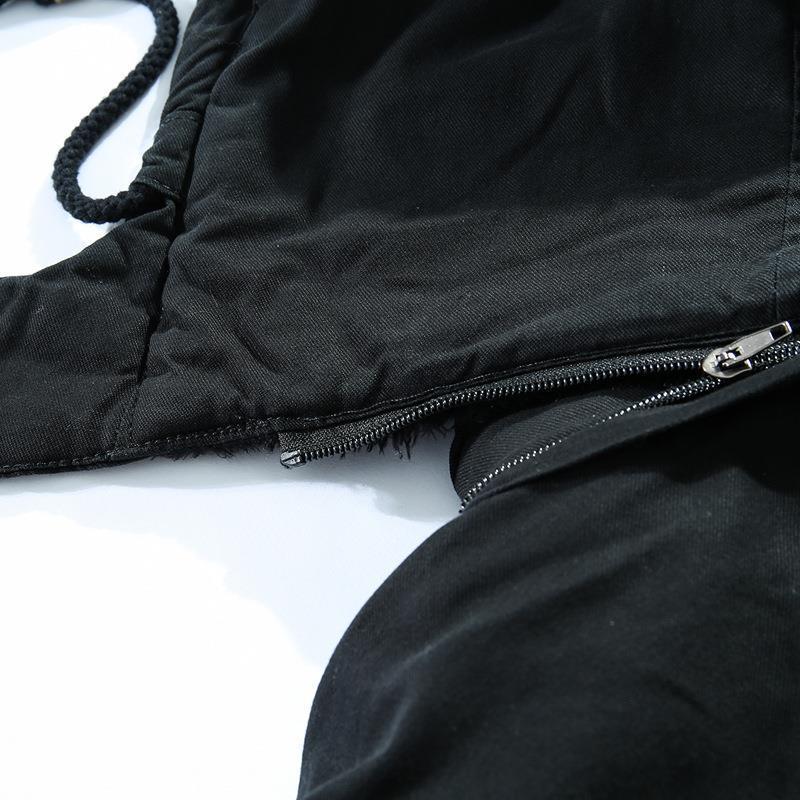 Men's city parka with teddy lining, hood, and windproof inner placket Chichicherry