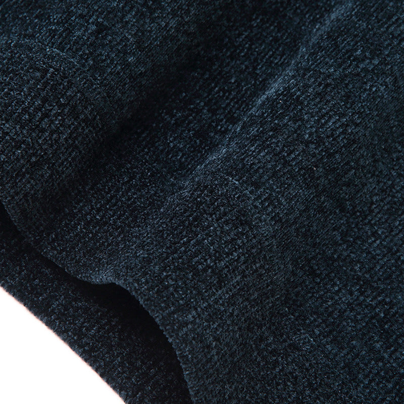 Men's fine knit thermal pullover with thermo fleece lining and slim fit Chichicherry