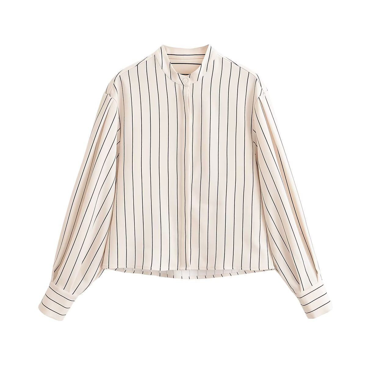Women's High-waisted Wide Pleated Pants with Drawstring and Vertical Stripes Chichicherry