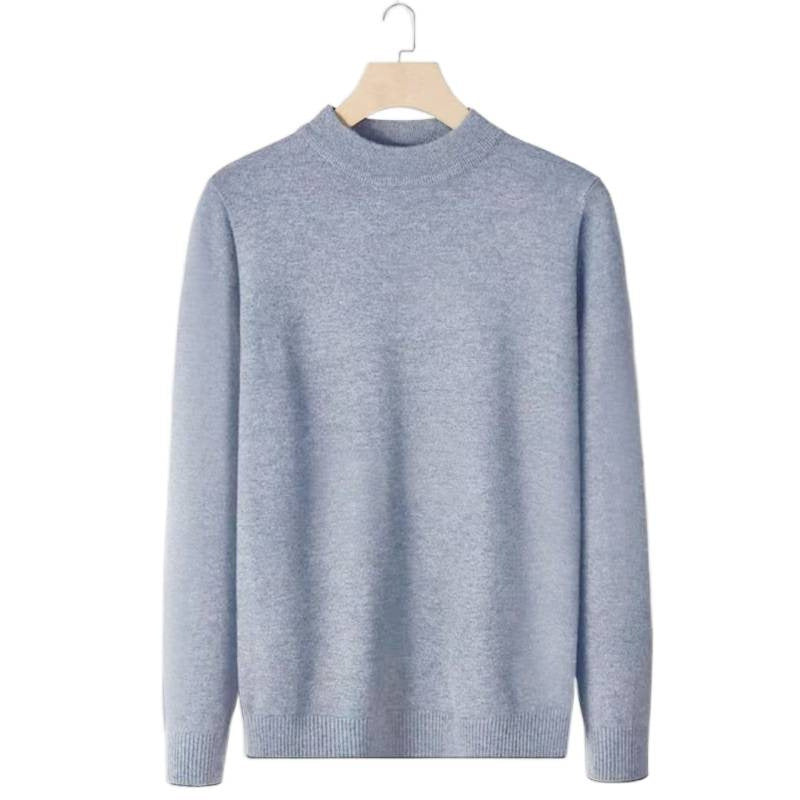 Damen Feinstrick-Stehkragenpullover aus Baumwollmix mit gerippten Bündchen Chichicherry