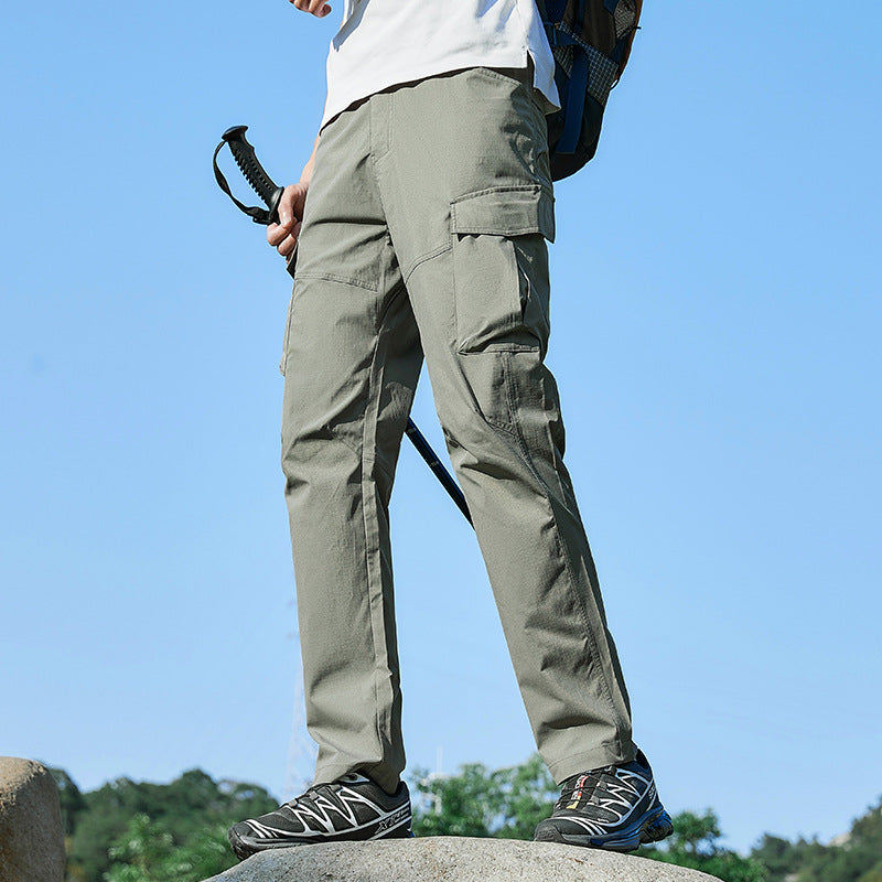 Men's Breathable Trekking Cargo Pants with Stretch and Multitude of Pockets Chichicherry
