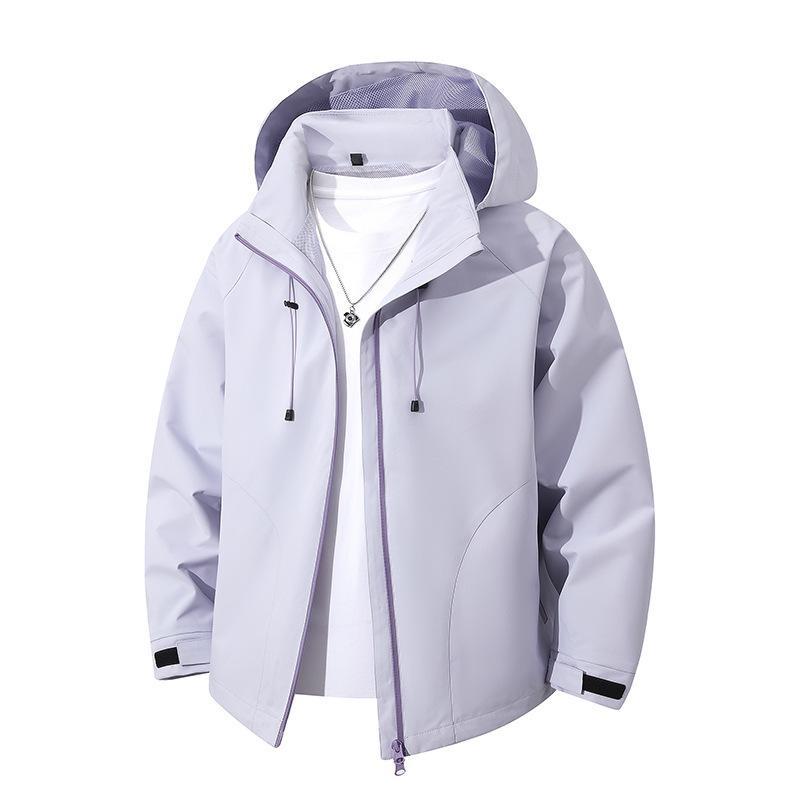 Men's Lightweight Softshell Hooded Jacket with Adjustable Hood and Wind- and Water-Repellent Membrane Chichicherry
