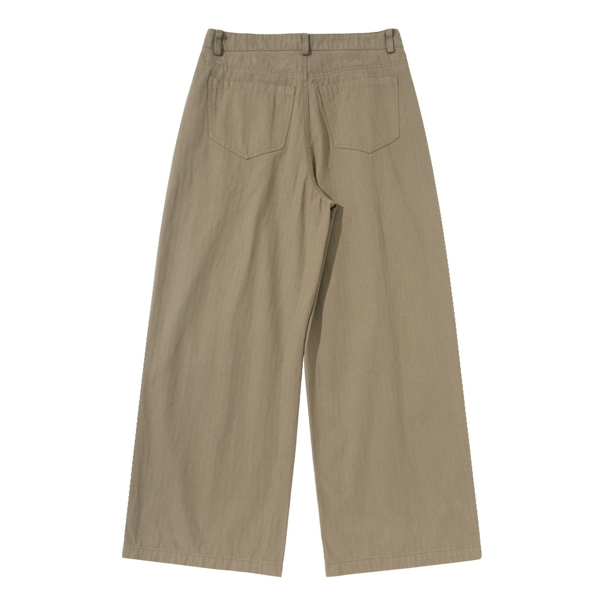 Women Wide Pleated Culotte Pants with High Waist and Deep Side Pockets Chichicherry