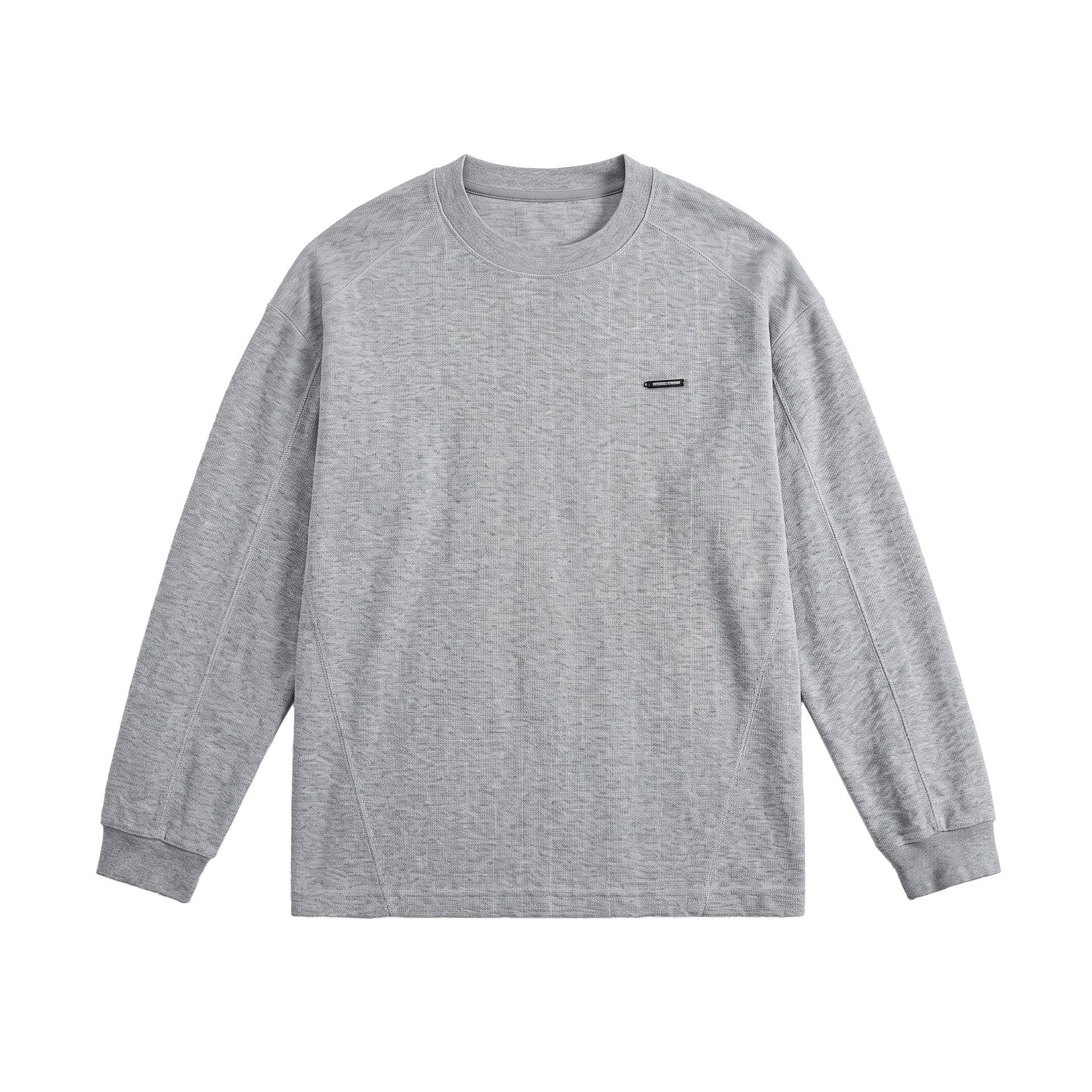 Unisex Ribbed Oversize Sweater with Raglan Sleeves and Metal Logo Chichicherry