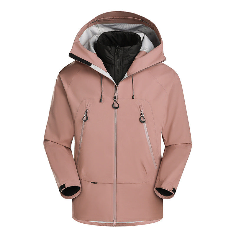 Men's waterproof softshell jacket with removable quilted inner jacket Chichicherry