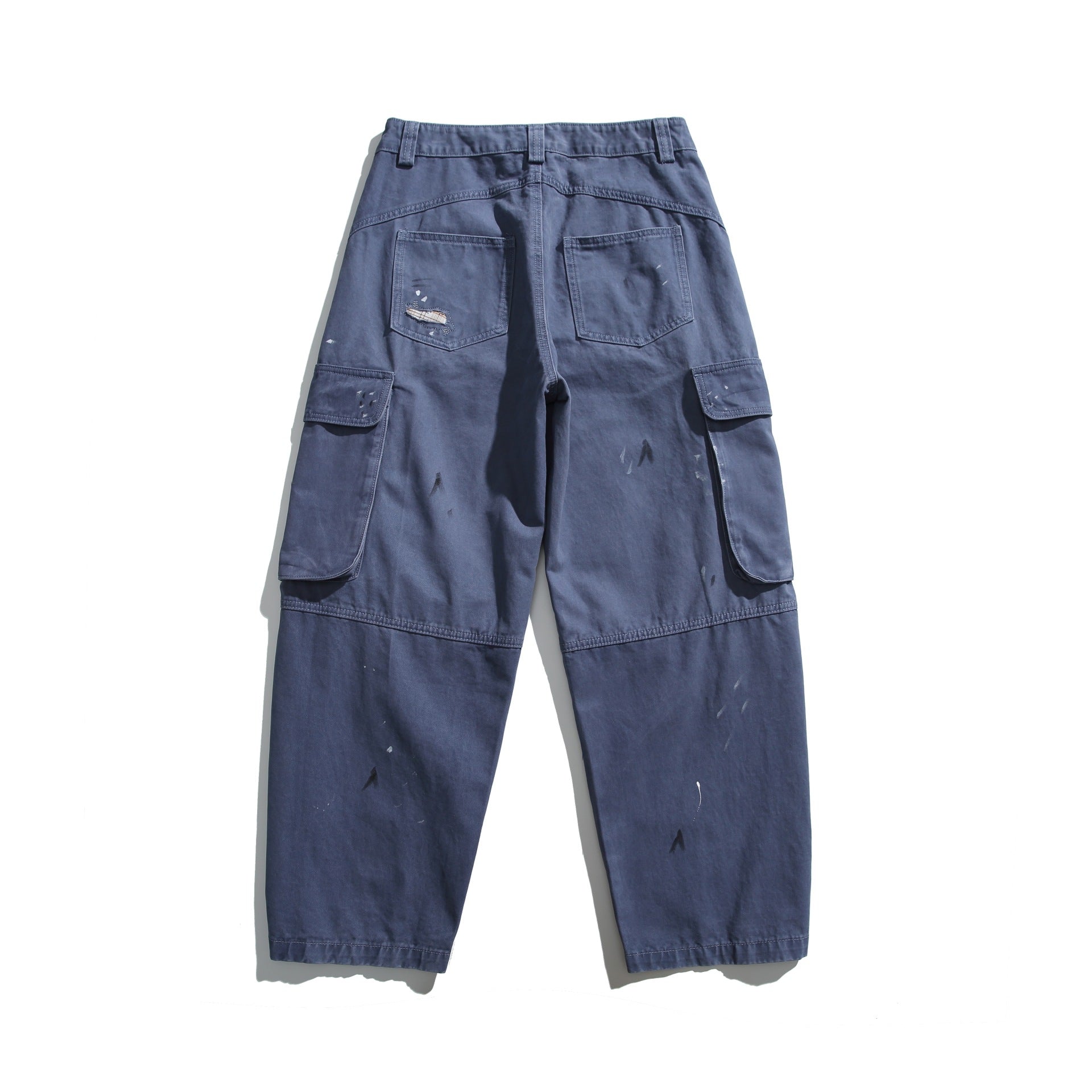 Men's cargo pants in used look with distressed details and flap pockets Chichicherry