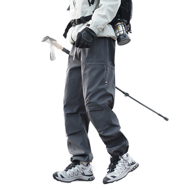Men's outdoor cargo pants with reinforced knees, water-repellent and breathable Chichicherry