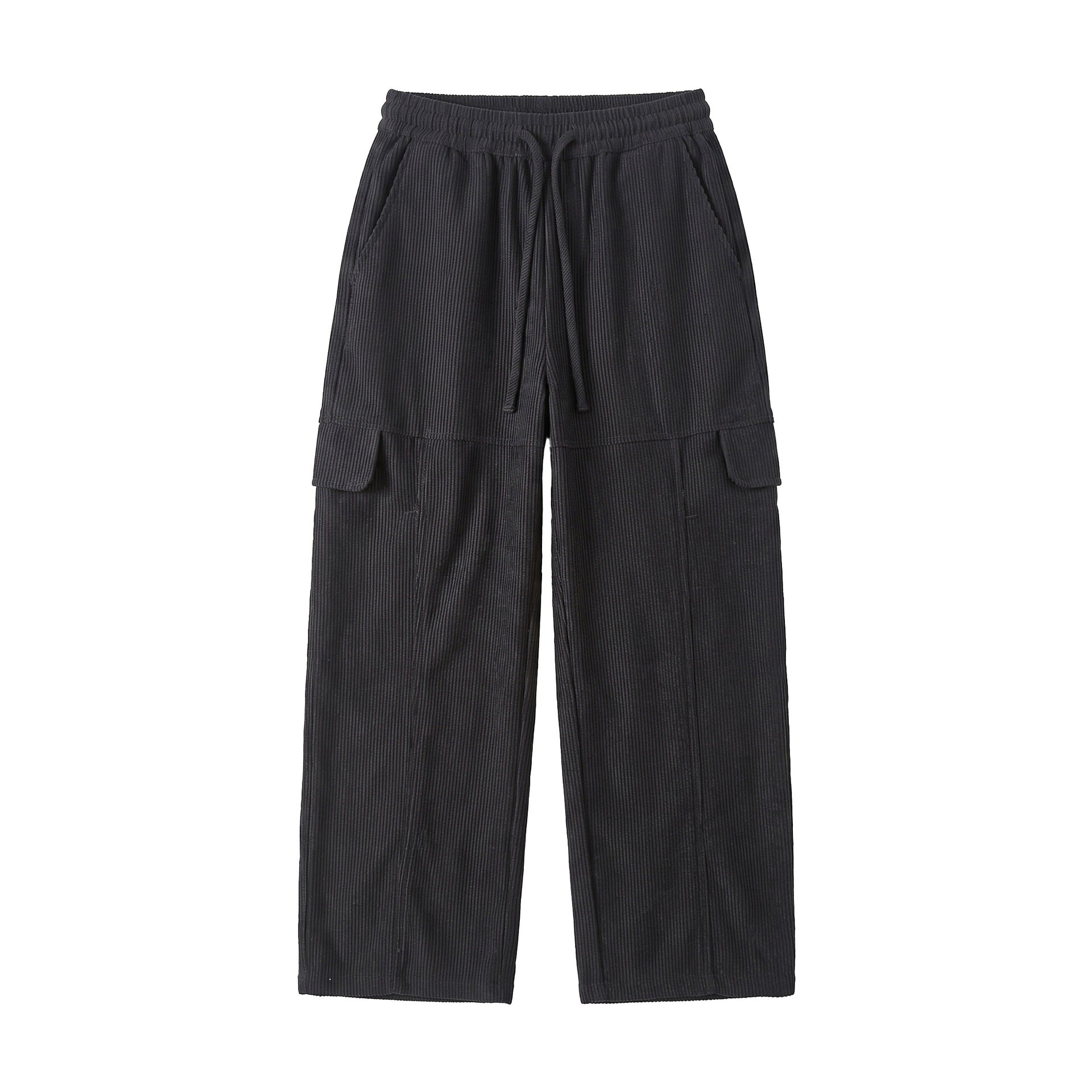 Women's culotte cargo shorts made of cord with a high waistband and drawstring Chichicherry