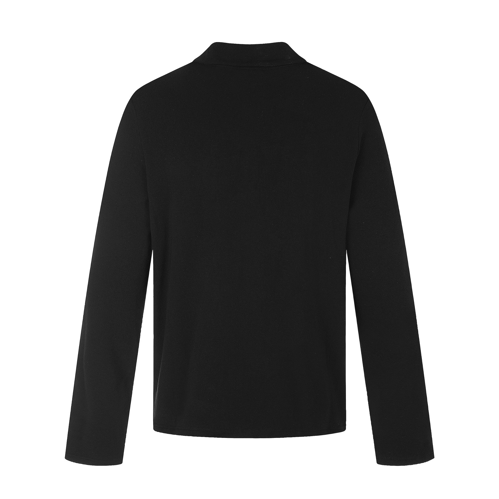 Men's asymmetric shirt jacket with kent collar and concealed button placket Chichicherry