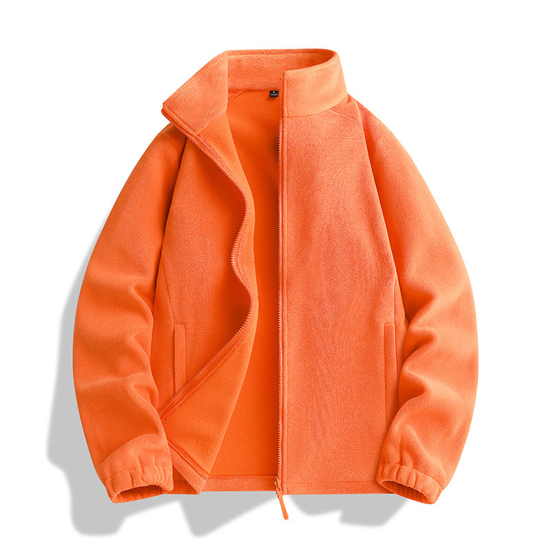Unisex fleece jacket with standing collar, full-length zipper and elastic cuffs Chichicherry