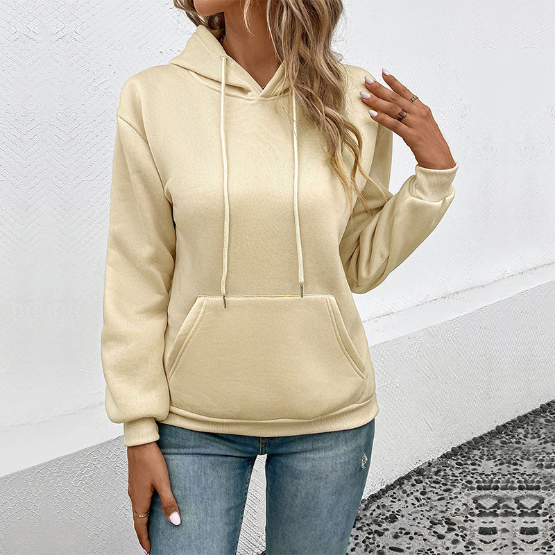Women's classic hoodie with kangaroo pocket and slim cuff fit Chichicherry
