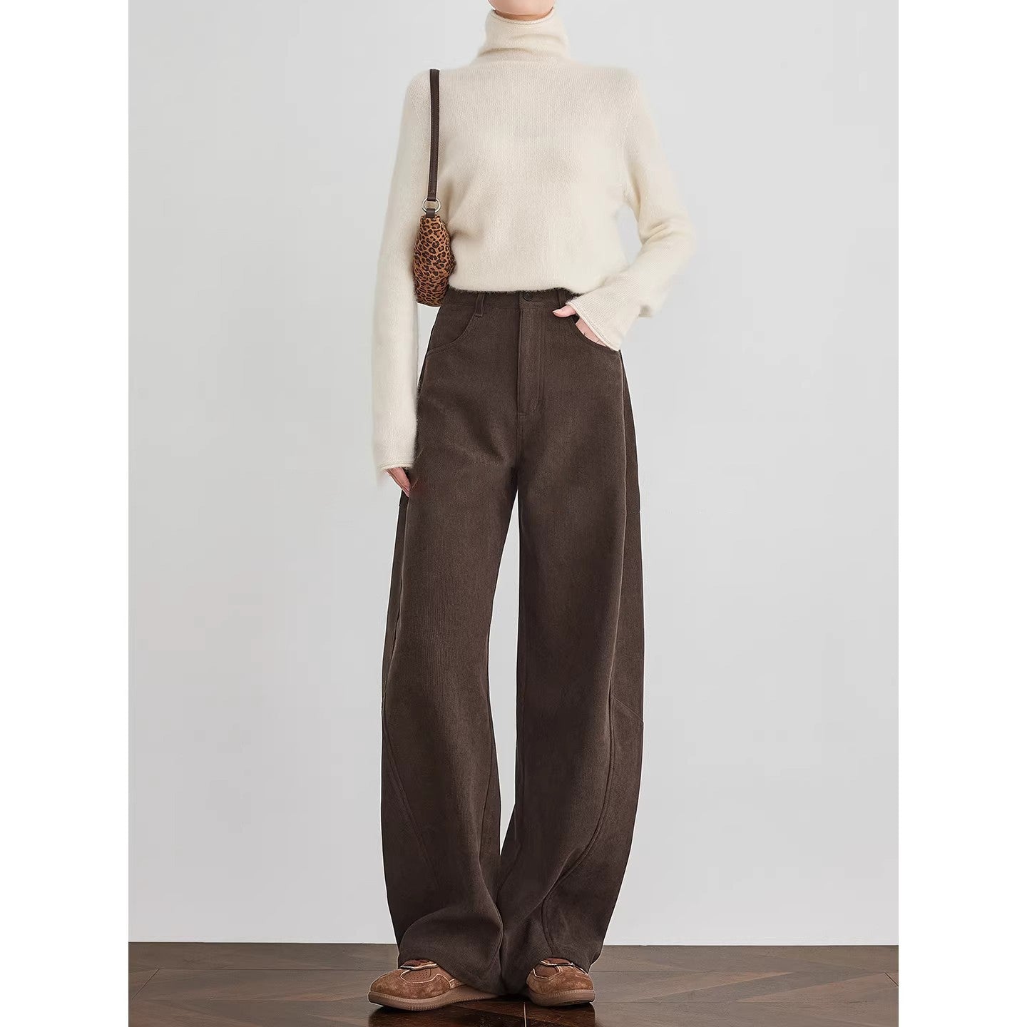 Women Comfortable and Casual Cord Pants Chichicherry