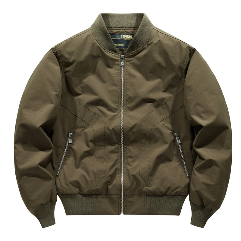 Men's Technical Bomber Jacket with Windproof Shell, Ribbed Cuffs and Zipper Pockets Chichicherry