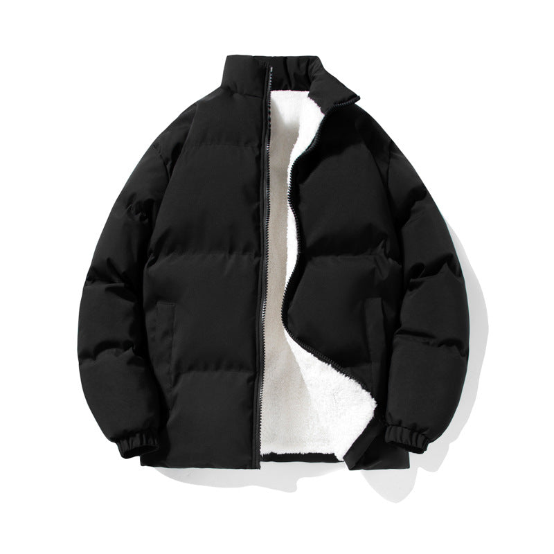 Men's thermal quilted jacket with Sherpa fleece lining, stand-up collar and concealed zipper Chichicherry