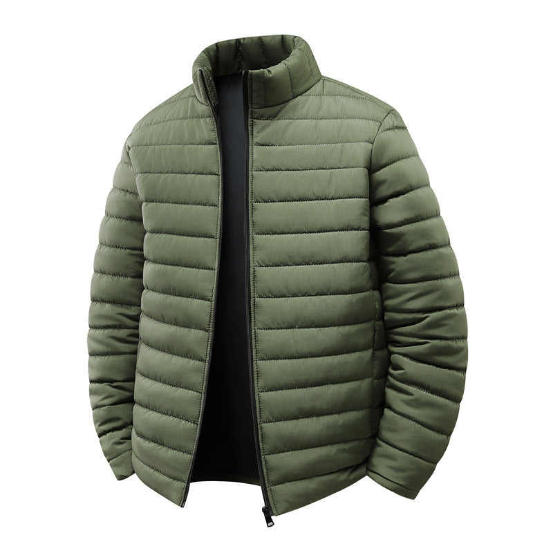 Men's quilted jacket with light thermal insulation and high stand-up collar Chichicherry