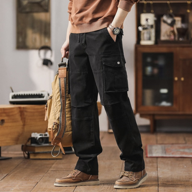 Men's cargo pants with reinforced knee areas and multi pockets Chichicherry