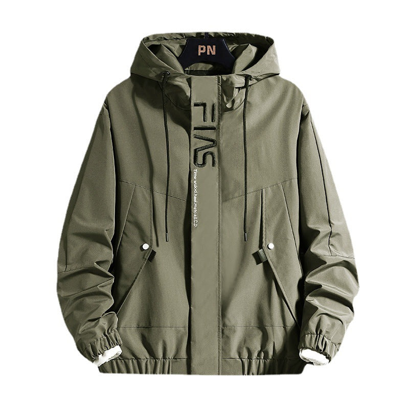 Men's Hooded Field Parka with Concealed Zipper Placket, Teddy Fleece Sleeve Lining and Multifunctional Pockets Chichicherry