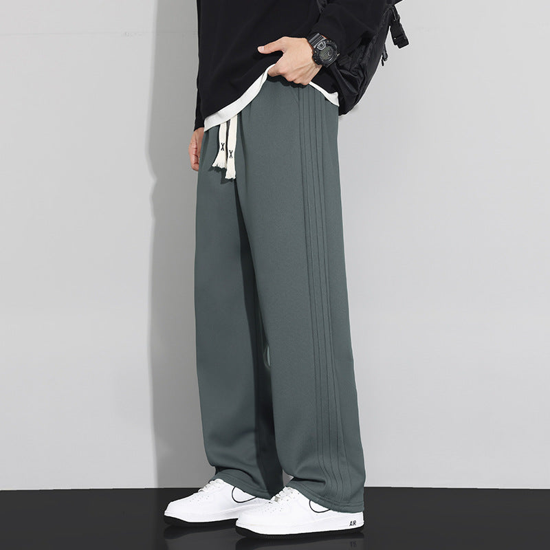 Men's loose-fitting lounge joggers with cotton fleece lining and adjustable drawstring Chichicherry