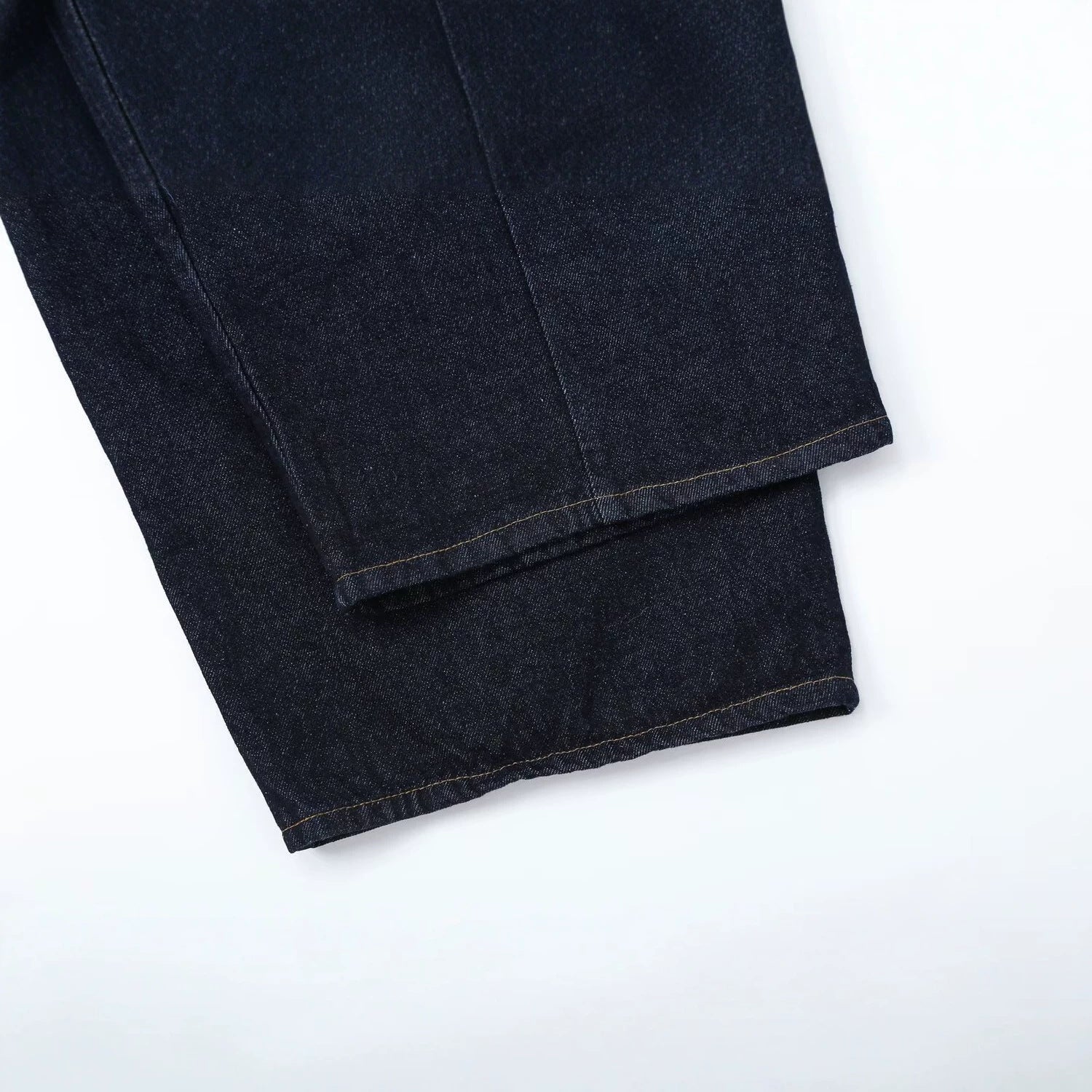 Women's high-waisted wide denim trousers with pleats and central crease Chichicherry