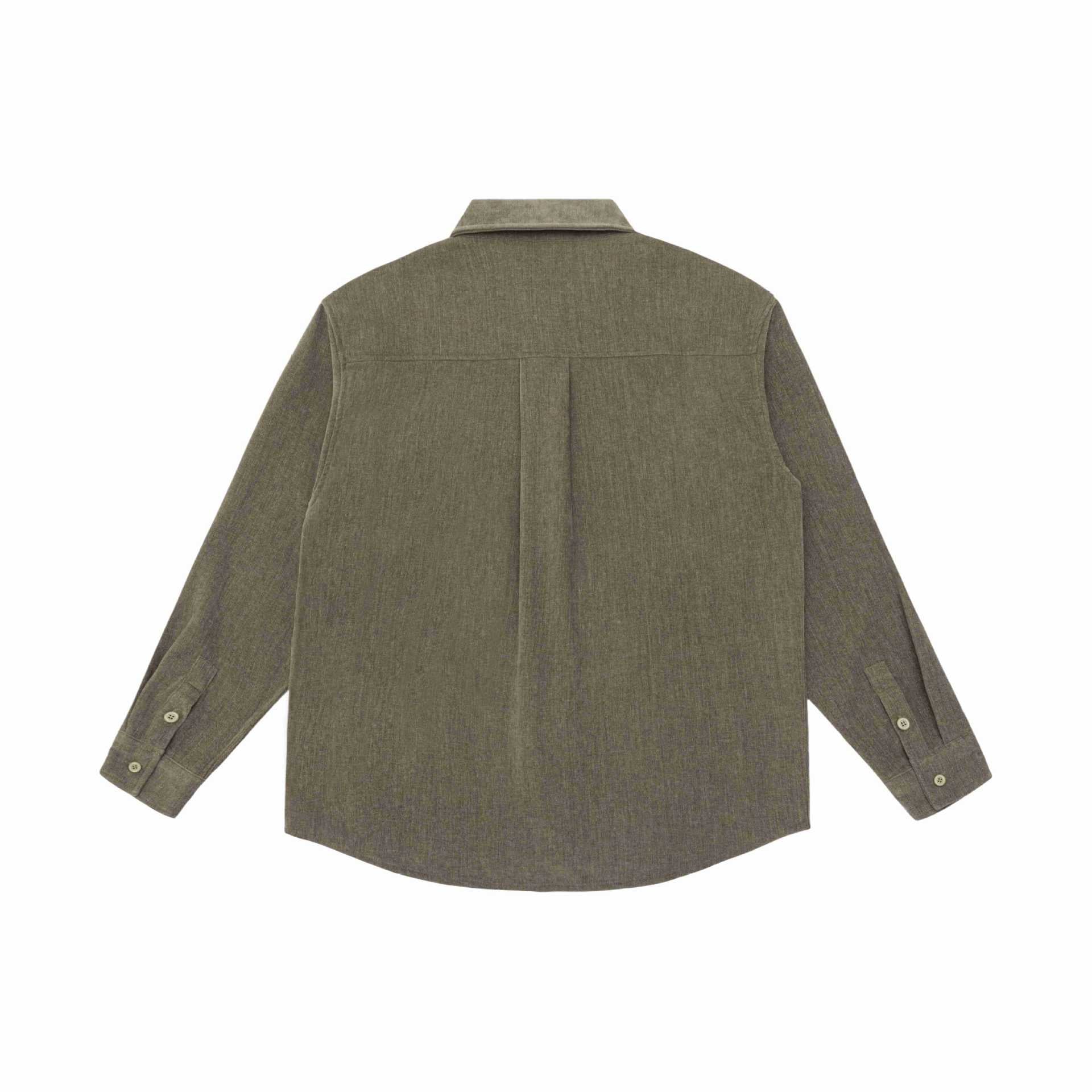 Men's overshirt jacket made of textured wool blend with chest pocket Chichicherry