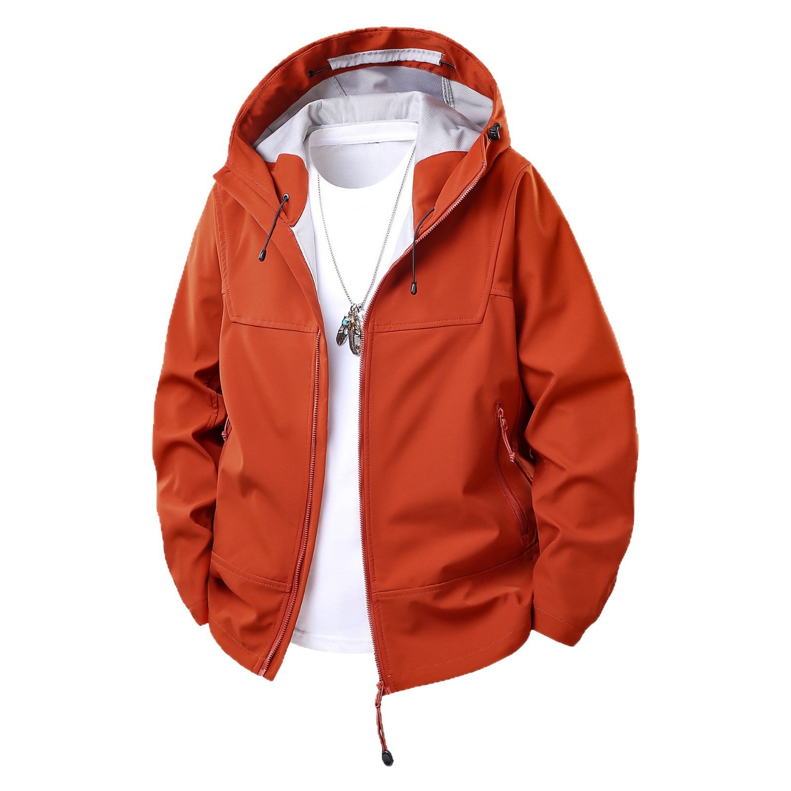 Ladies Softshell Hoodie Jacket with Concealed Two-Way Zipper Chichicherry