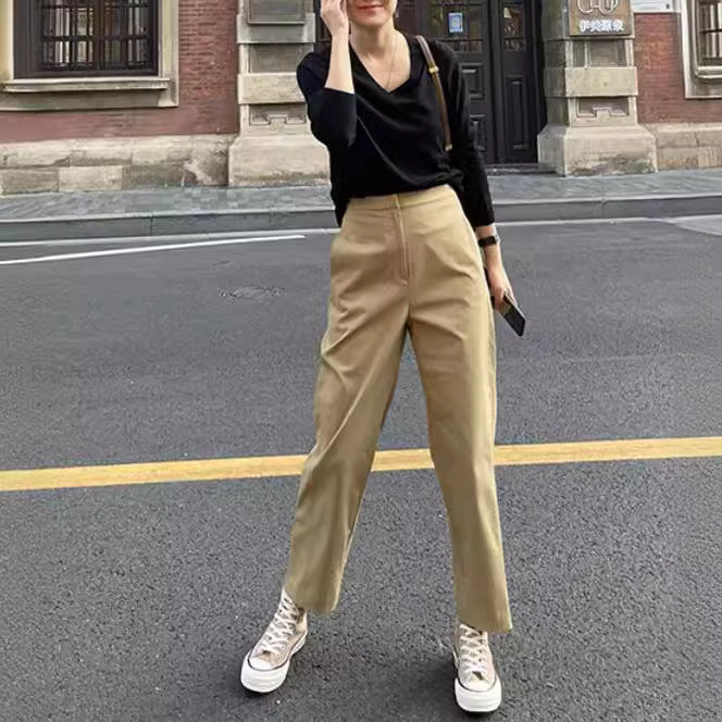 Ladies Comfortable and Elegant Chino Pants Chichicherry
