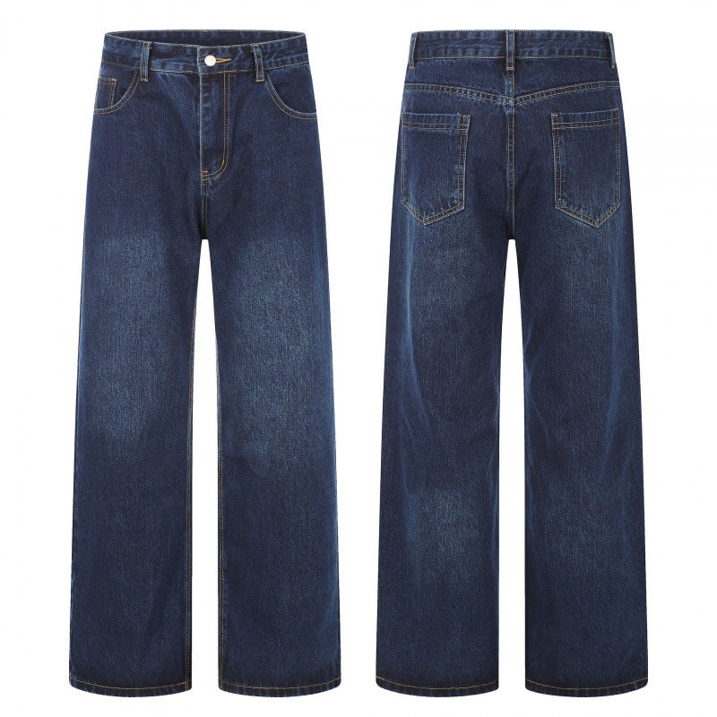 Women's High-Waist Jeans with Wide Leg, Five Pockets and Loose Fit Chichicherry