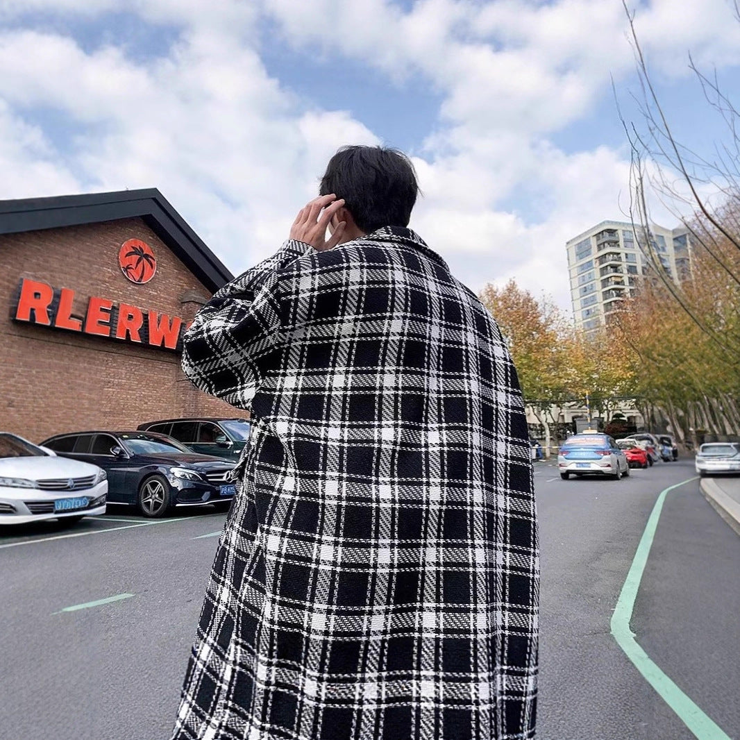 Men's Urban Check Pattern Jacket Chichicherry