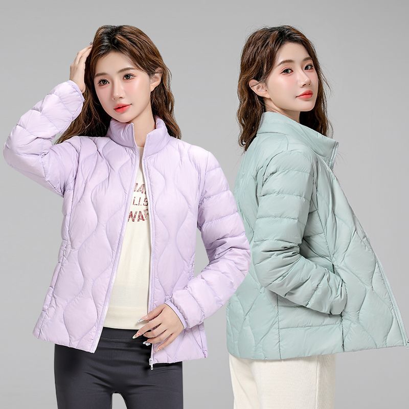 Women's Lightweight Quilted Hooded Jacket with Diamond Quilting and Thermal Insulation Chichicherry
