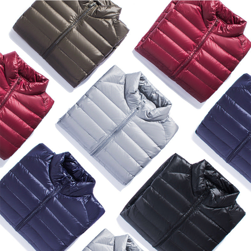 Men's Ultralight Quilted Hooded Jacket with Windproof Microfiber Filling Chichicherry