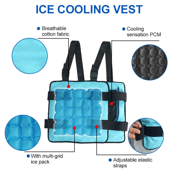 Men's cool vest with adjustable shoulder straps and Velcro fastenings Chichicherry
