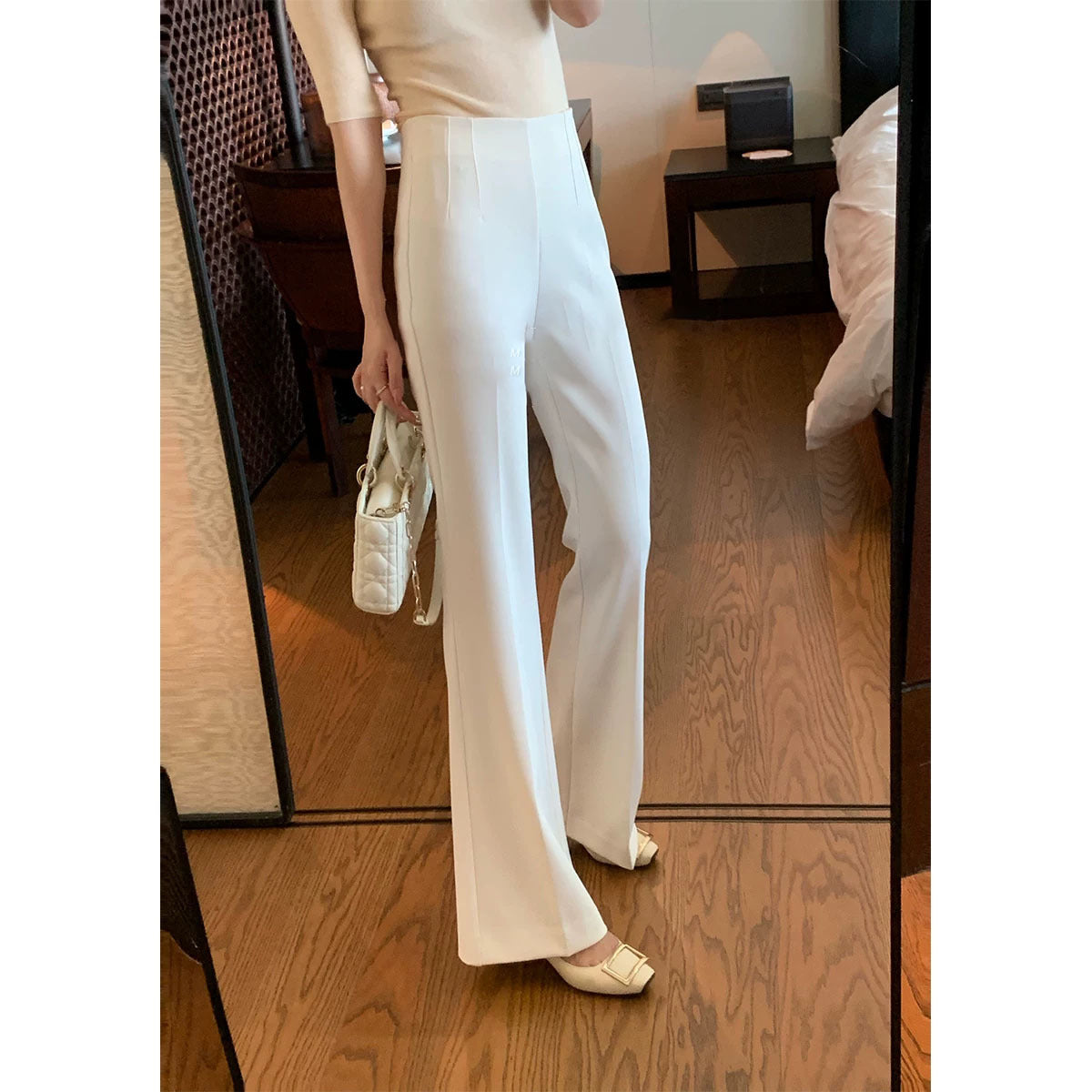Ladies Elegant High Waisted Palazzo Pants Chichicherry