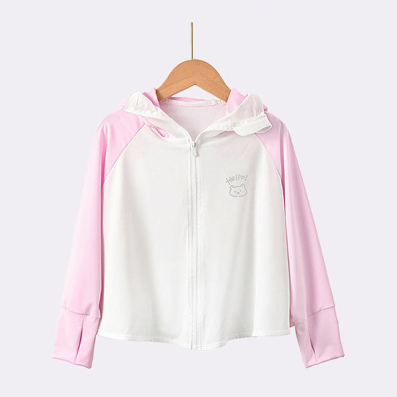 Girls functional UV protection jacket with hood Chichicherry
