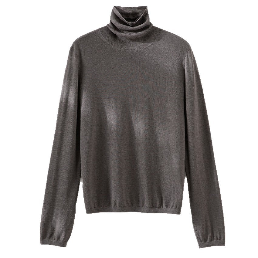 Ladies Fine Roll Neck Pullover made of light fine knit Chichicherry