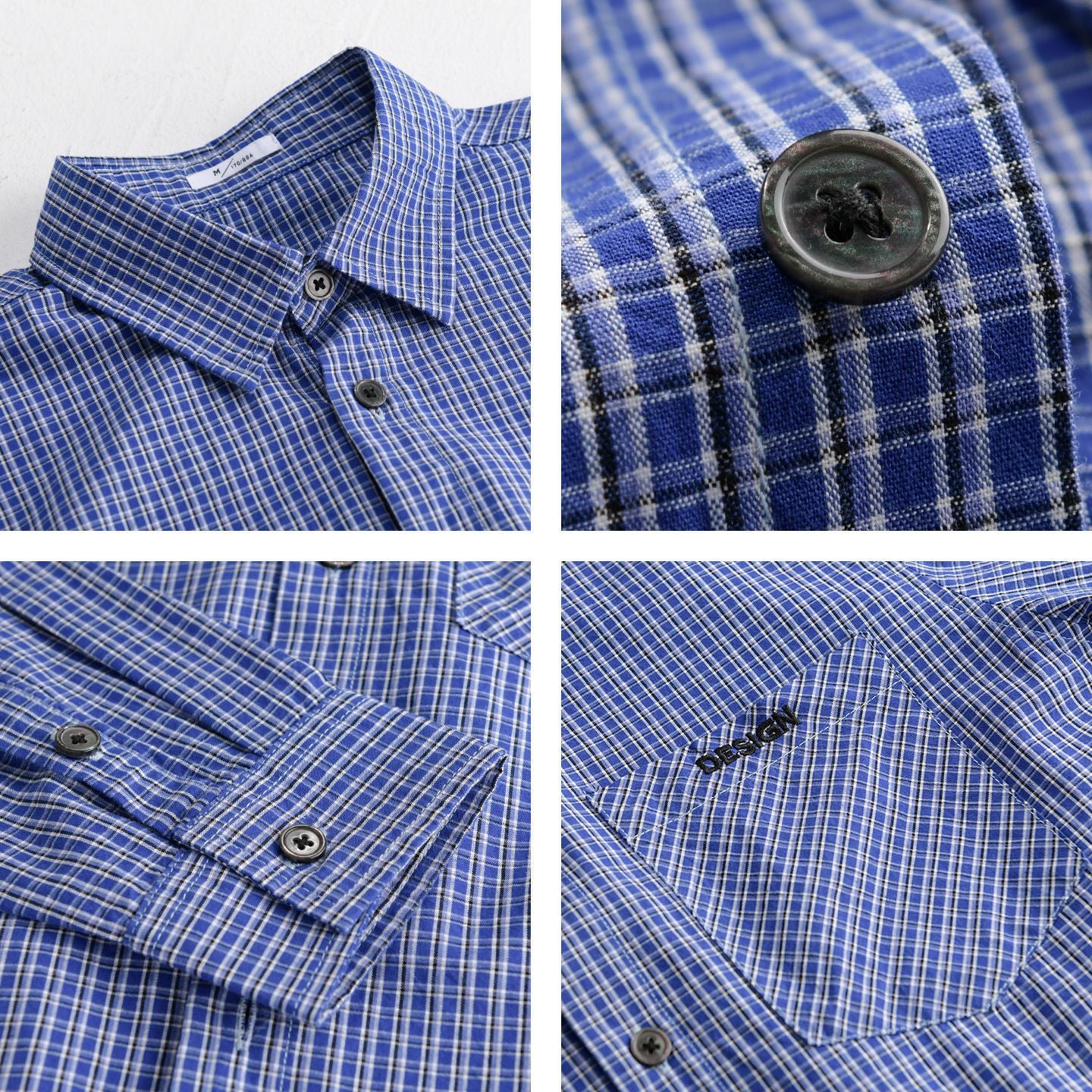 Men's check layering shirt in overshirt style made of soft cotton poplin Chichicherry