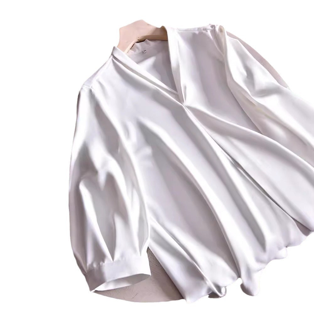 Women Elegant Blouse with Balloon Sleeves Chichicherry